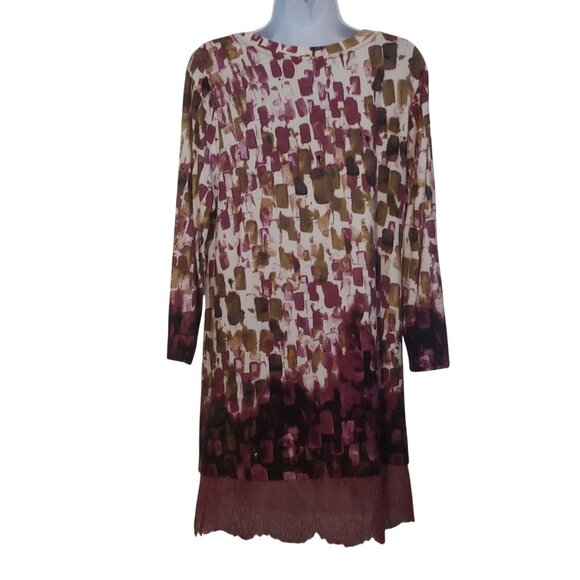 Logo by Lori Goldstein Paint Brush Purple Lace Boho Fairy Top L - Picture 2 of 11